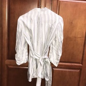 BCBGMAXAZRIA shirt with tie back NWT
